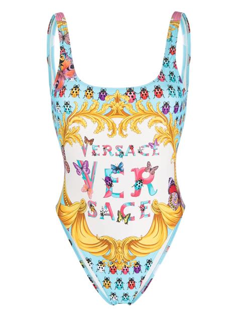 versace badeanzug damen|farfetch versace swimwear.